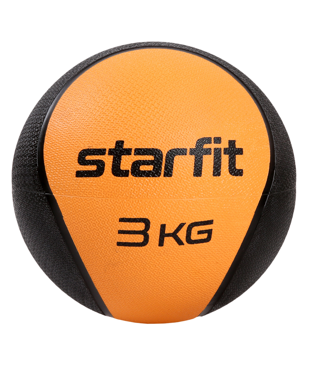 Медбол высокой плотности GB-702, 3 кг, оранжевый