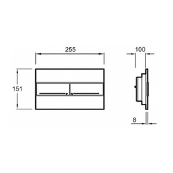 Унитаз подвесной безободковый c инсталляцией Jacob Delafon Patio E21740RU-00 rimless сиденье тонкое микролифт, клавиша хром