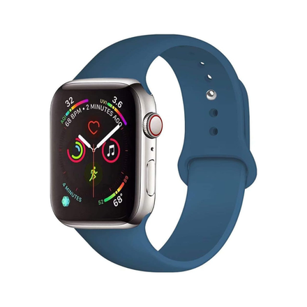 Силиконовый ремешок Apple Watch, 42/44/45, S/M, сине-зеленый