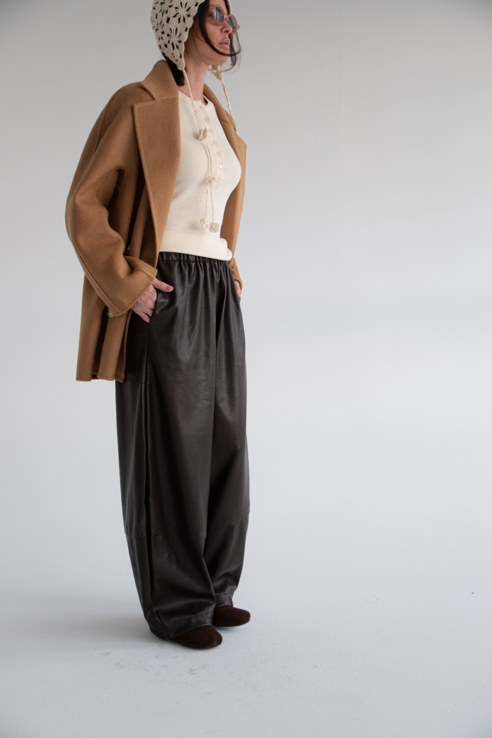 Брюки из экокожи JOUL