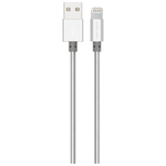Кабель 1m USB/Lightning 2.1A K31i армированный More Choice silver