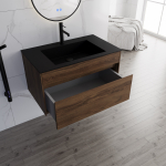 База под раковину Chiara 800 подвесная, 1 выкатной ящик soft-close, C.Oak