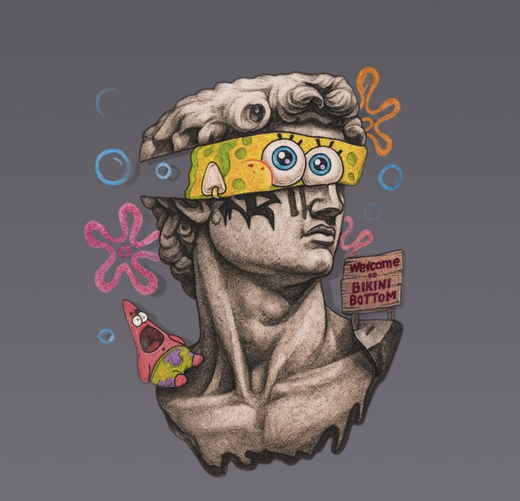 Термонаклейка "Давид" 10 на 10 см