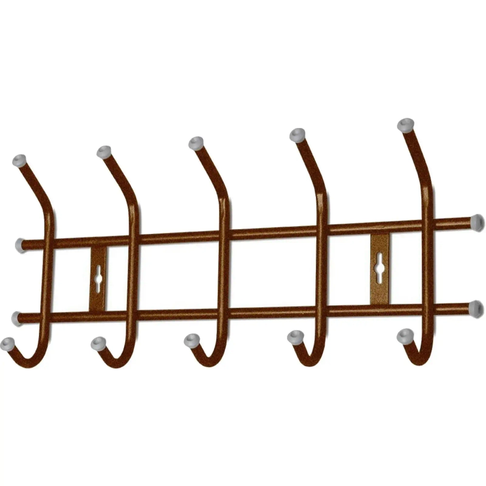 Вешалка настенная 470*215*85 (5 крючков) медный антик ВНТ5/А