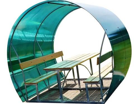 Каркас беседки Агросфера Пион (без СПК) + доски + крепеж