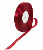 Лента атласная бордовая 7 мм.