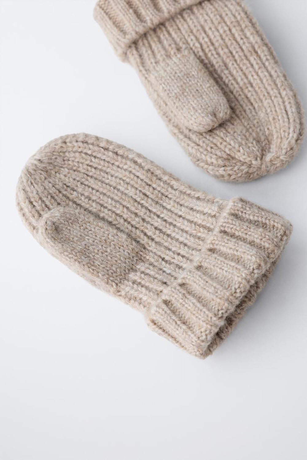 ZARA ВАРЕЖКИ, РЫЖЕВАТО-КОРИЧНЕВЫЙ