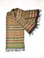 Шарф теплый с индейским орнаментом