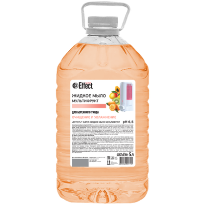 Эффект Super Жидкое мыло Мультифрукт, 5 л
