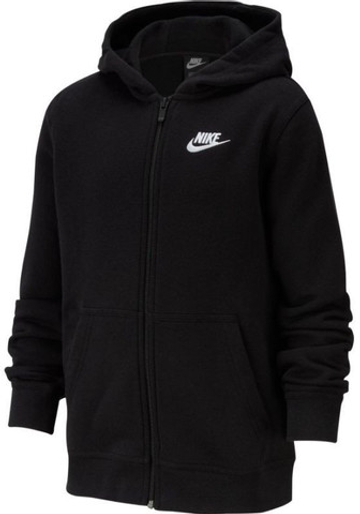 Кофта для мальчика теннисная Nike NSW Hoodie FZ Club B - черный