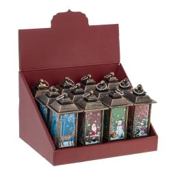 GAEM Изделие декоративное "Фонарь" (подсвет, LR44 х3шт) L5 W5 H12,5 см (блок 12), 3в.