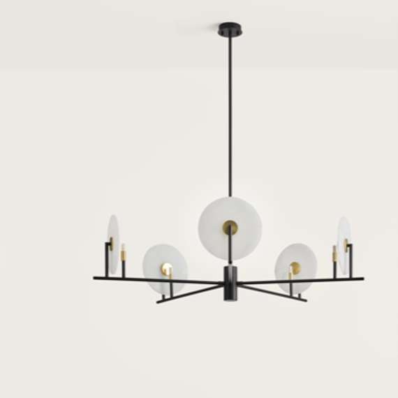 Люстра Erto 5L с алебастровыми дисками 1096/25