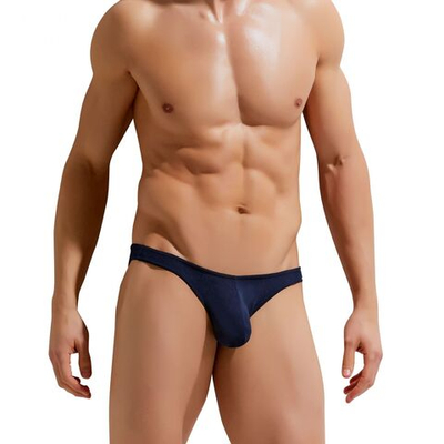 Хлопковые мужские трусы-бразилиана Modern Essentials Brazilian Slip (Размер: M) (Цвет: темно-синий)