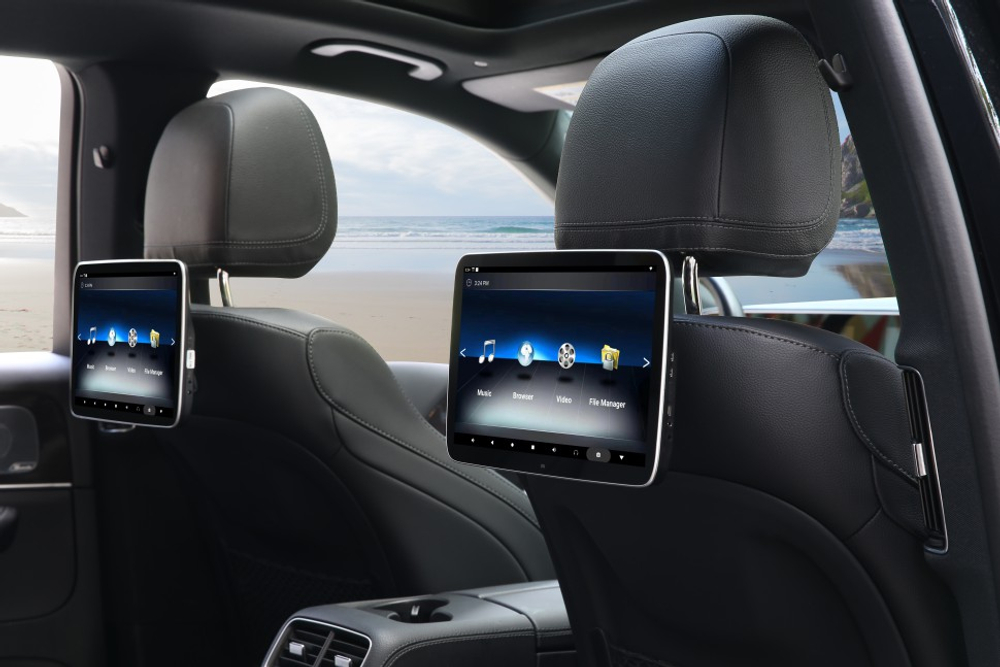 Комплект из 2-х мониторов в Mercedes-Benz С/E/S/GLS/Vito/V260/G - Radiola RDL-1168 Benz с сенсорным экраном 11.6” (Full HD 1920x1280, Android 11, 8+128Gb, 4G)