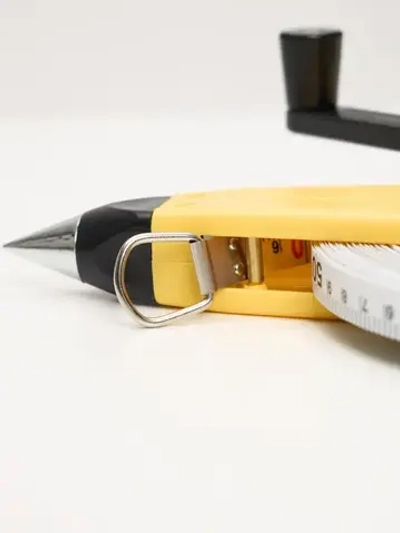 Рулетка геодезическая, 50м, лента армированная стекловолокном, ABS пластик