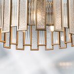 712052 Люстра AGAVE 5х40W E27 ШАМПАНЬ/ПРОЗРАЧНЫЙ