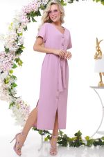 Длинное сиреневое платье с разрезами DStrend (Акция)