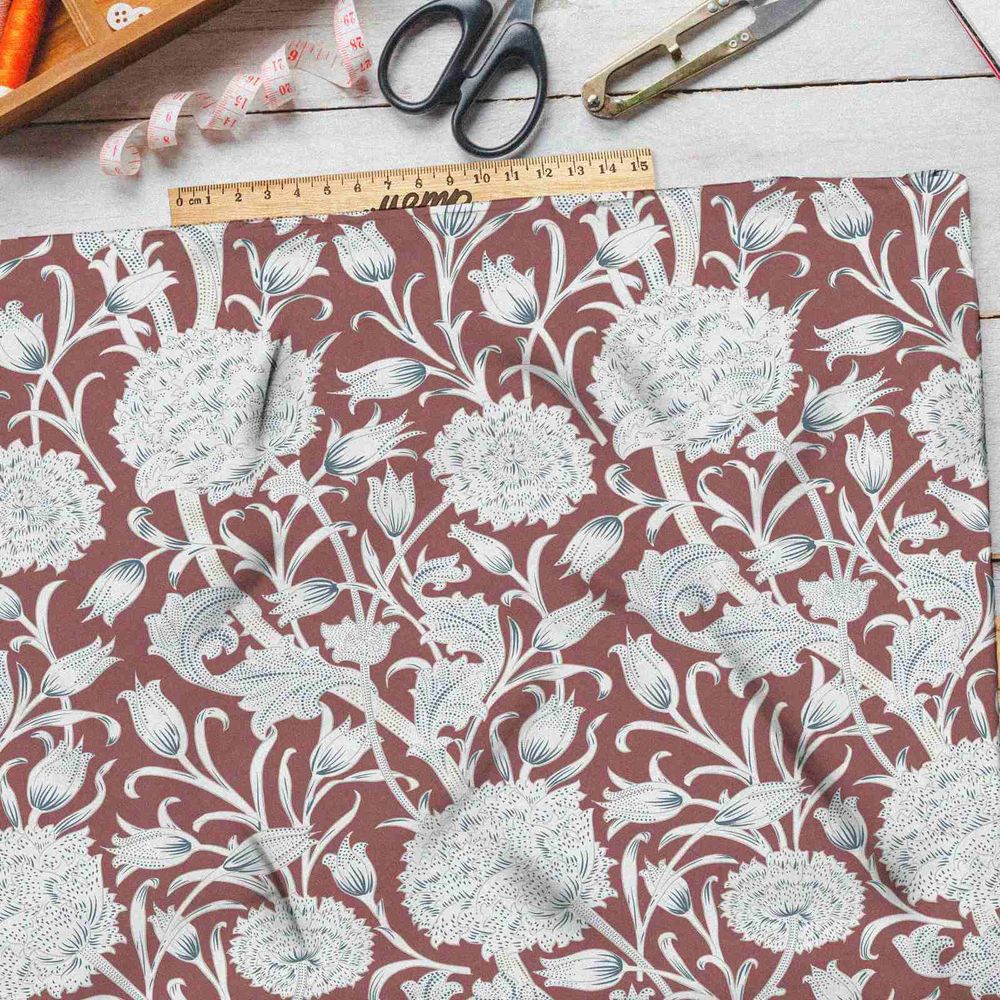 Ткань барби сухие цветы