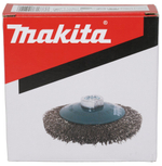 Щетка проволочная дисковая (d115 мм, толщ. проволоки 0.3 мм, пучки, нерж., M14x2) Makita D-77562 M14х2 115 мм Дисковая 0,5 мм Металл Пучки витой проволоки