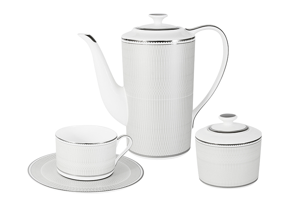 Чайный сервиз 14 предметов на 6 персон Anna Lafarg Emily Жемчуг