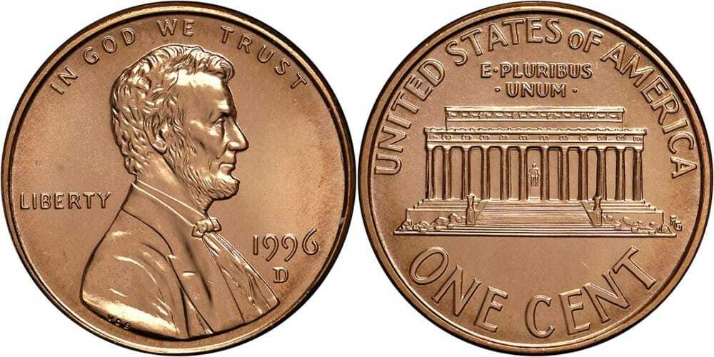 США 1 цент, 1983-2008 Линкольн XF