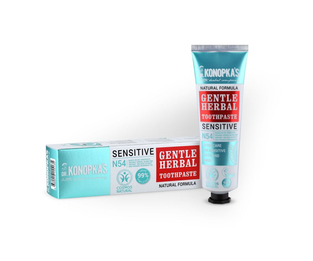Травяная зубная паста для чувствительных зубов, 75 мл (Dr.Konopka's)