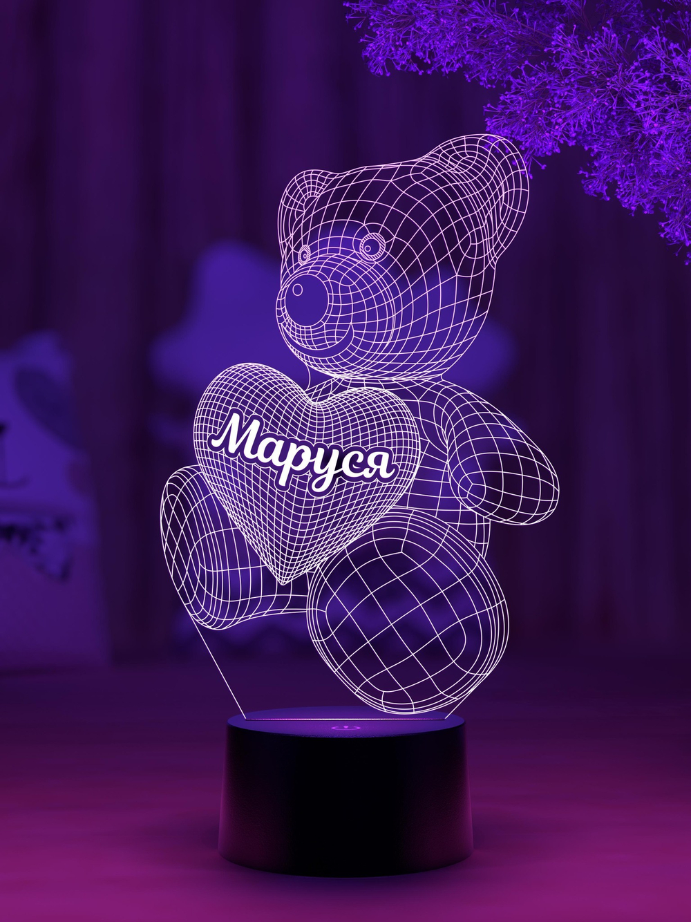 Ночник "Мишка с именем Маруся"