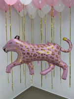 Шар (41"/104 см) Фигура, Леопард, Розовый