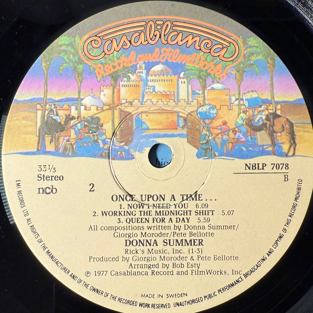 Donna Summer ‎– Once Upon A Time 2LP (Швеция 1977г.)