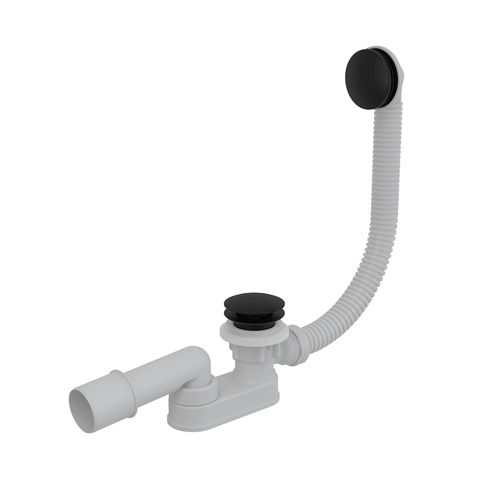 Сифон для ванны CLICK/CLACK,Alca Plast A507BLACK черный-мат