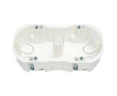 Коробка установочная 2-местн. с винтами, для гипсокартона 155х76х45,5 мм