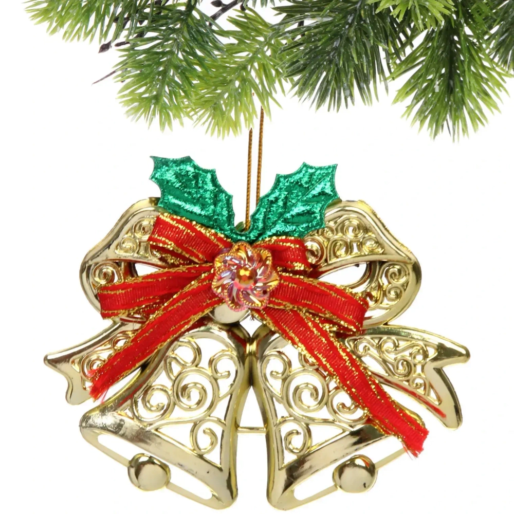 Подвеска «Зимние колокольчики» 13 см, золото