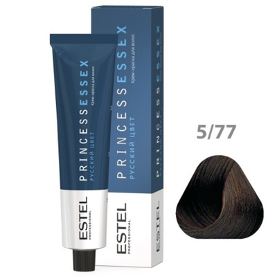 5/77 Крем-краска ESTEL PRINCESS ESSEX, светлый шатен коричневый интенсивный/эспрессо