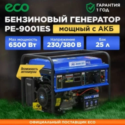 Генератор бензиновый (электростанция) ECO PE-9001ES