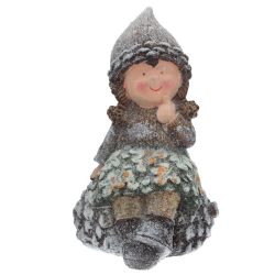 GAEM Фигурка декоративная "Мальчик/ Девочка, L10,5 W10 H18 см, 2в.