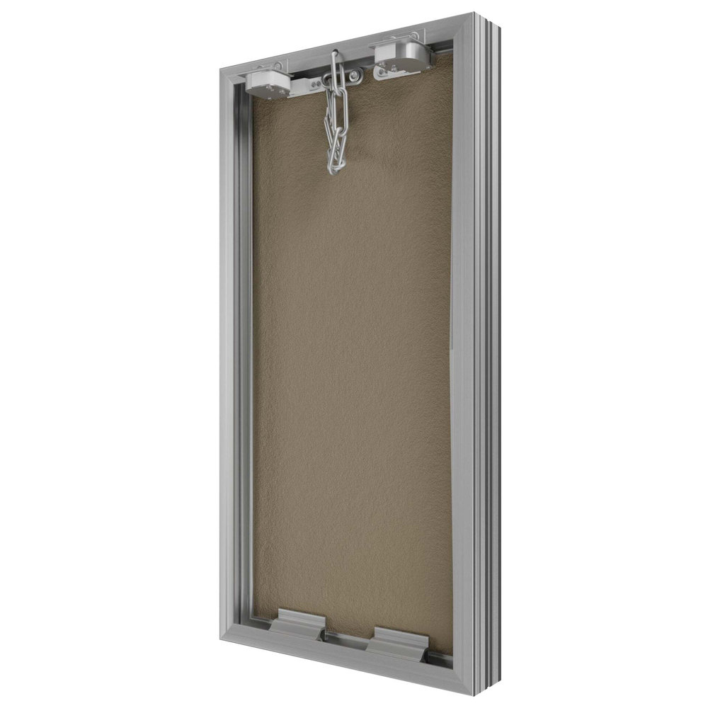 Люк ревизионный D Ceramo Base 300х600 скрыт.монтаж съемный алюминий EVECS