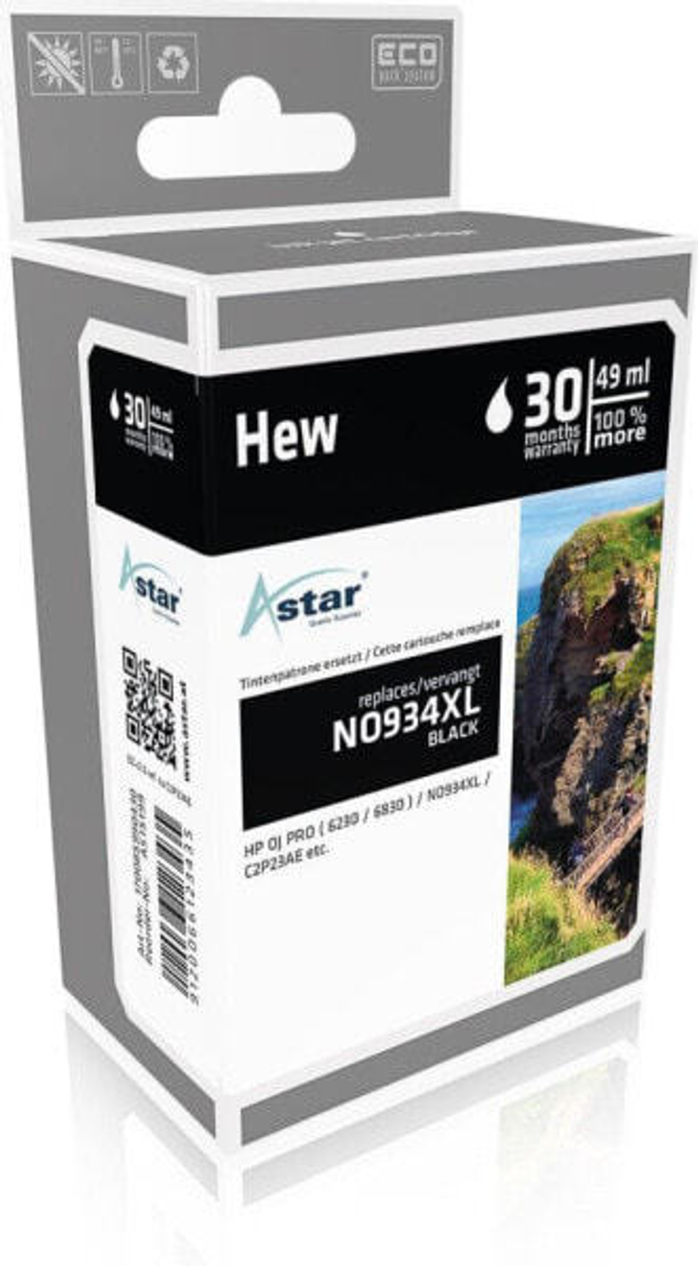 Картридж струйный черный 1 шт Astar AS15199