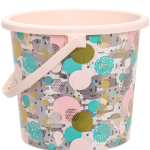 Ведро пластиковое Круглая геометрия тиснение 5л