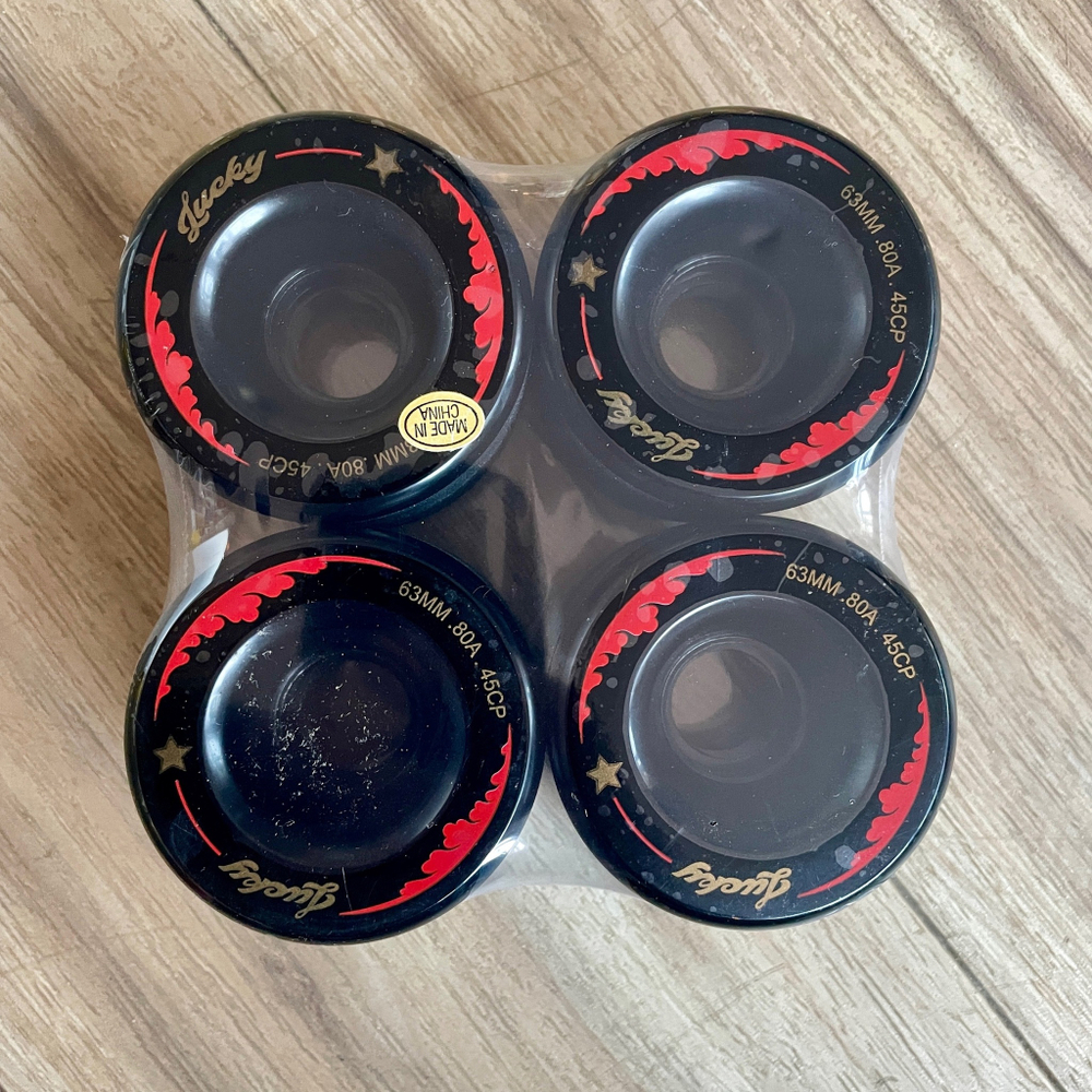 Колеса Lucky Wheels 63mm 80A 45CP Black