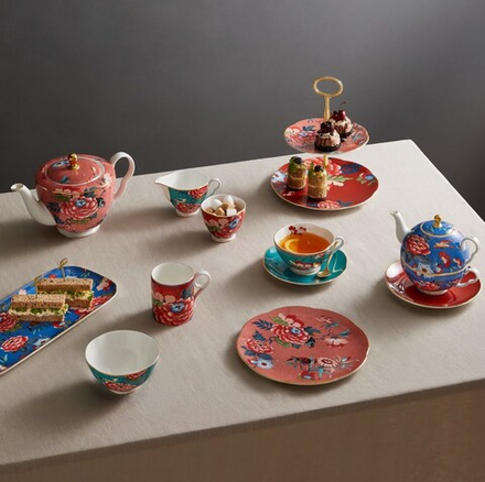 Wedgwood Сахарница + сливочник Paeonia Blush