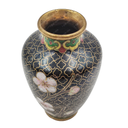 Старинная вазочка Китай ветка сакуры в технике Cloisonne (Клуазонне) Китай. Первая половина  20 в