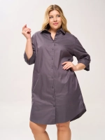 Платье-рубашка с карманами