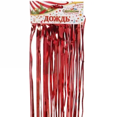 Дождик 1,5м «Классика» тонкий, в ассортименте