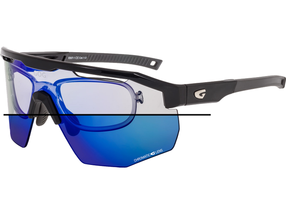 Спортивные очки GOG Argo С / Black-Grey / Photochromic Blue Lens