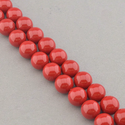 Нитка Майорка 40 см. 12 мм. (Без замка) - Красная