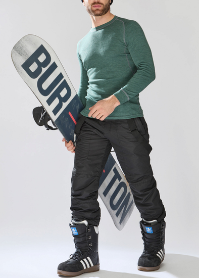 Термобелье мужское комплект Norveg  Sport Wool  30SWMSRU-092, зеленый меланж