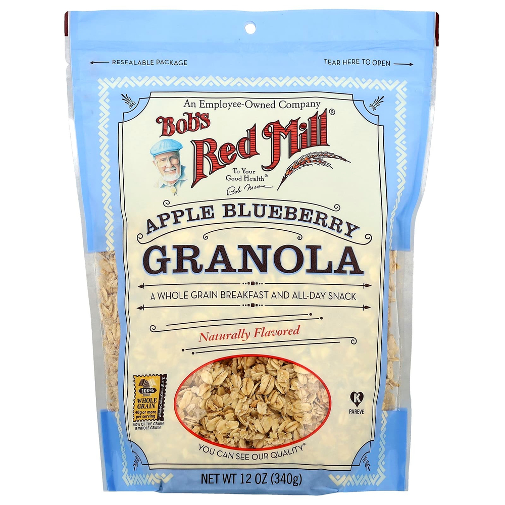 Bob's Red Mill, Гранола с яблоком и черникой, 12 унций (340 гр)