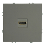 Розетка HDMI 2.0 Type A (механизм), серия Эмили, STEKKER, RST00-5118-10, платиново-серый, soft touch 50170