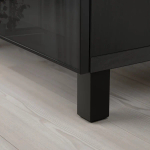 Комбинация для хранения - IKEA BESTÅ/BESTA/БЕСТА/БЕСТО ИКЕА, 180x42x74 см, черный