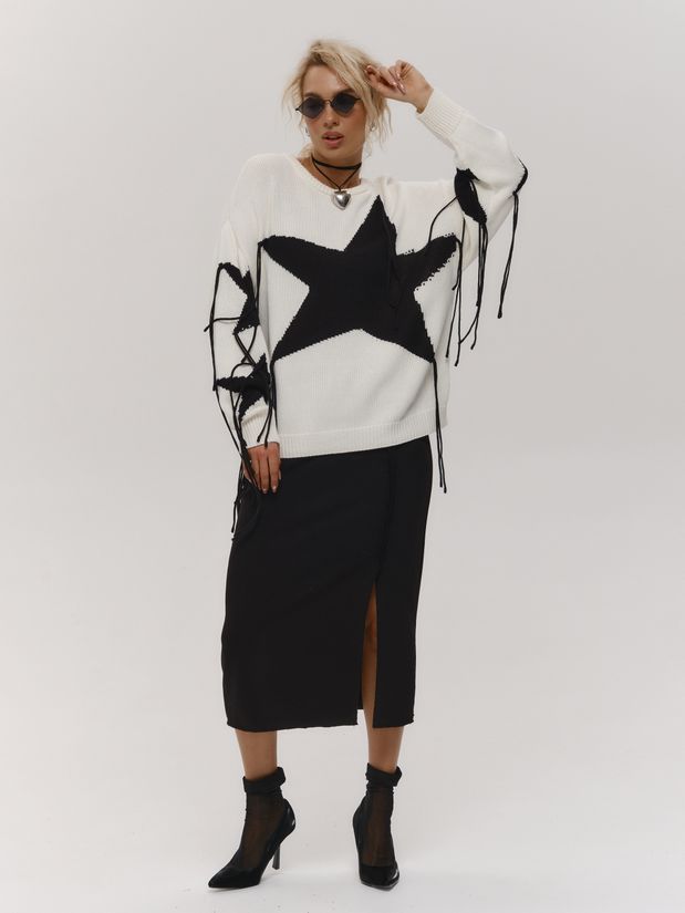 Свитер STAR, белый